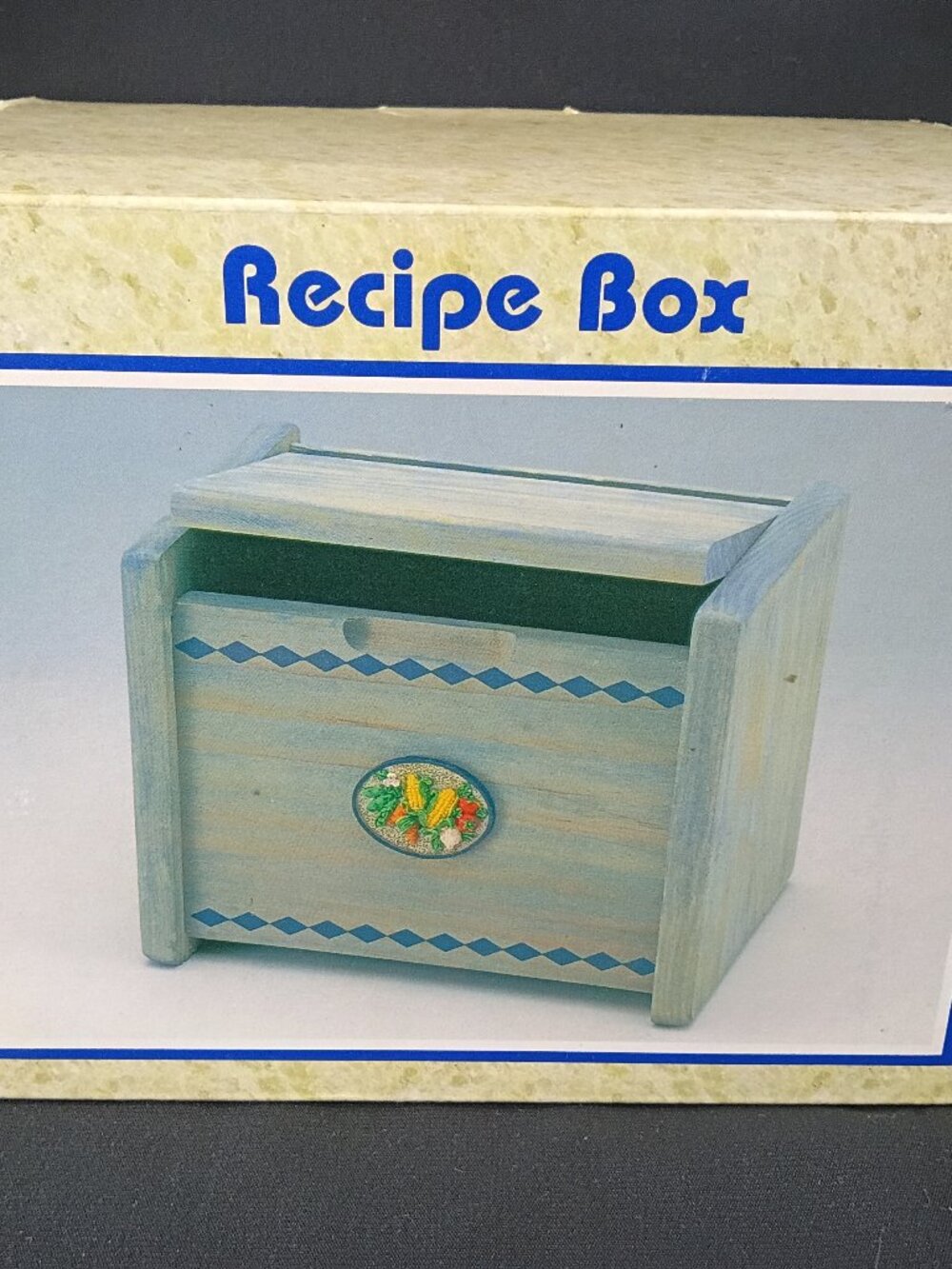 Cottagecore Wooden Recipe Box Country Kitchen